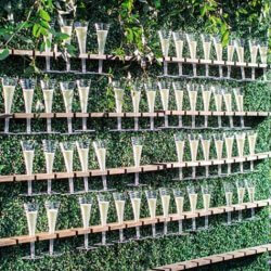 Champagner Wall Hochzeit