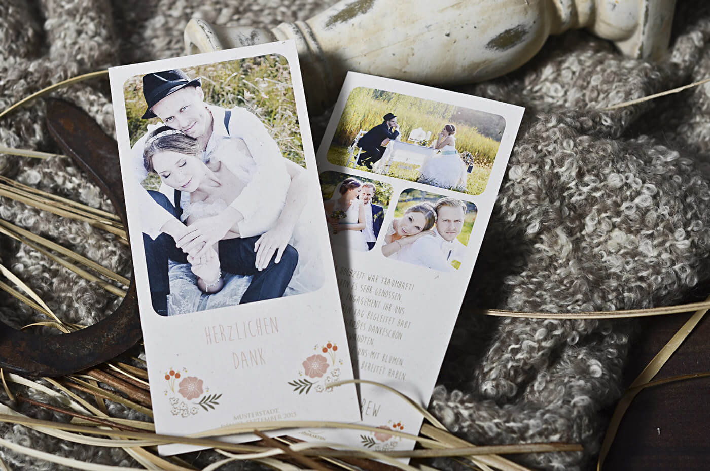Dankeskarten Hochzeit Große Übersicht mit Tipps zu Text & Gestaltung!