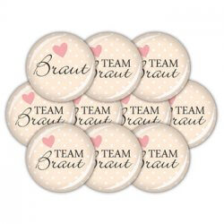 Button Team Braut