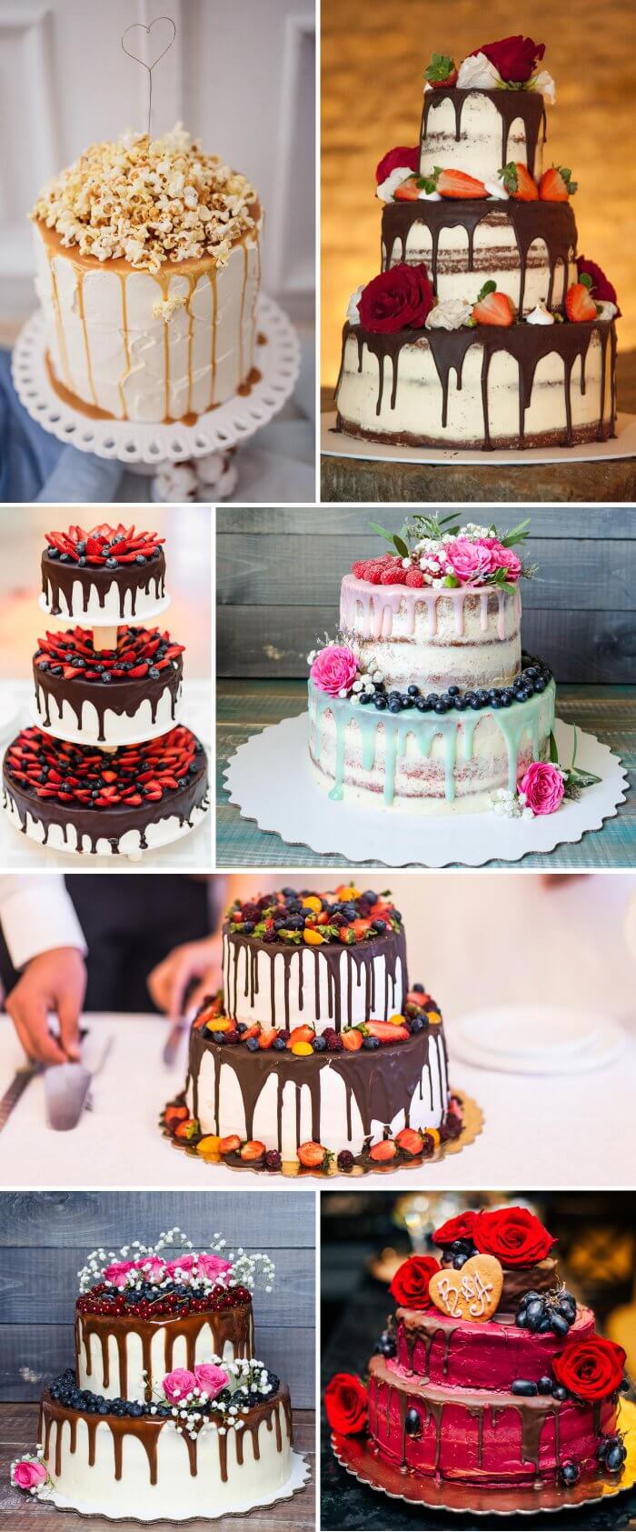 Drip-Cake für die Hochzeit
