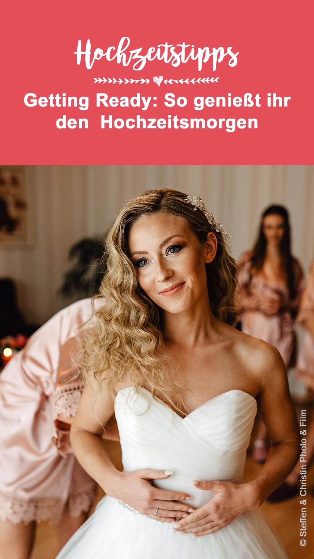 Fertig machen für die Hochzeit