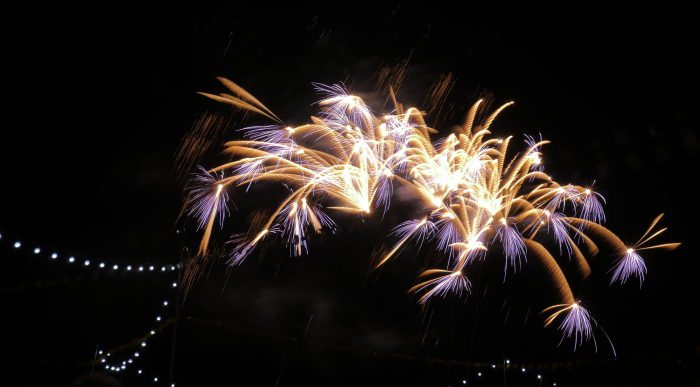 Feuerwerk bei der Hochzeit