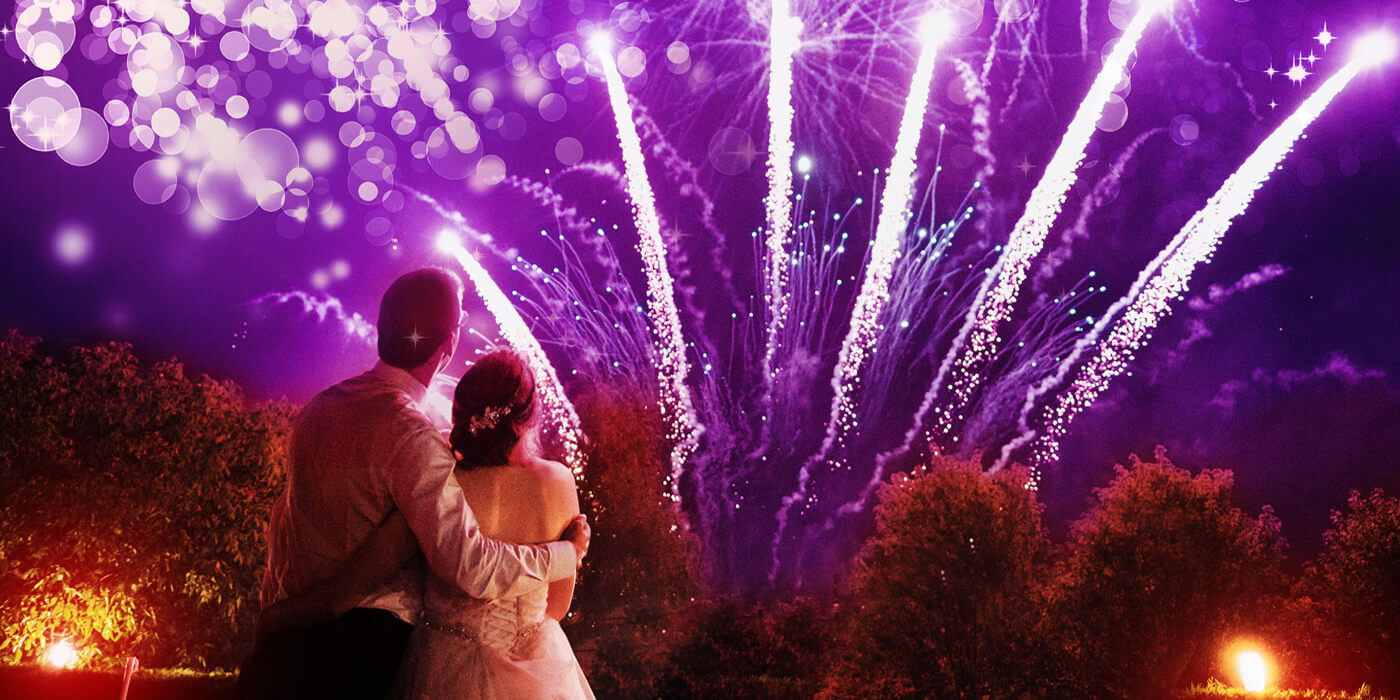 Feuerwerk für Hochzeiten