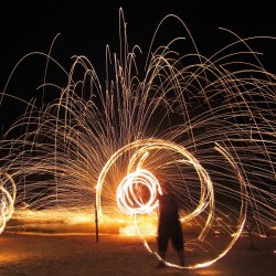 Thailand Strand Feuershow