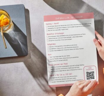 Getränkeliste Hochzeit Download