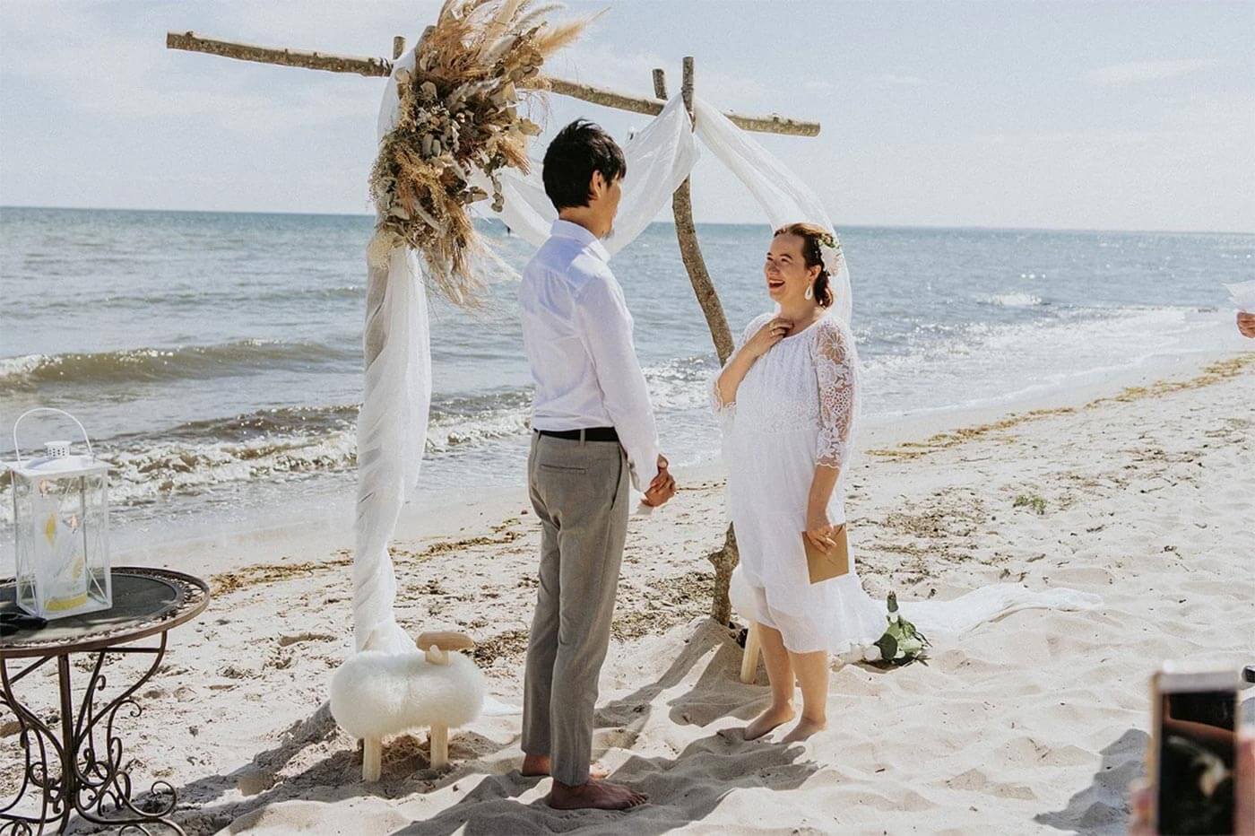 Heiraten in Dänemark am Strand