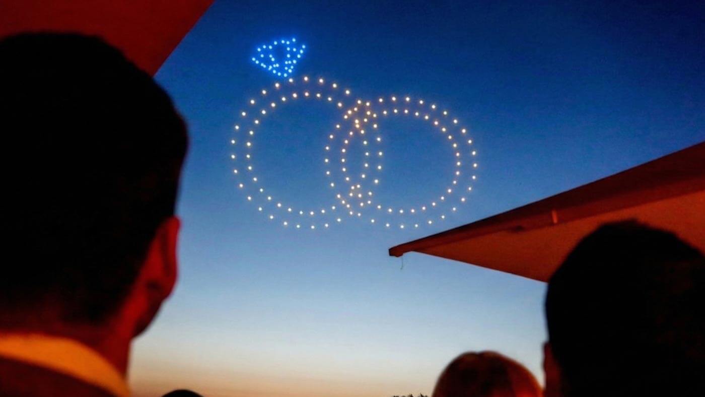 Heiratsantrag Drohnenshow