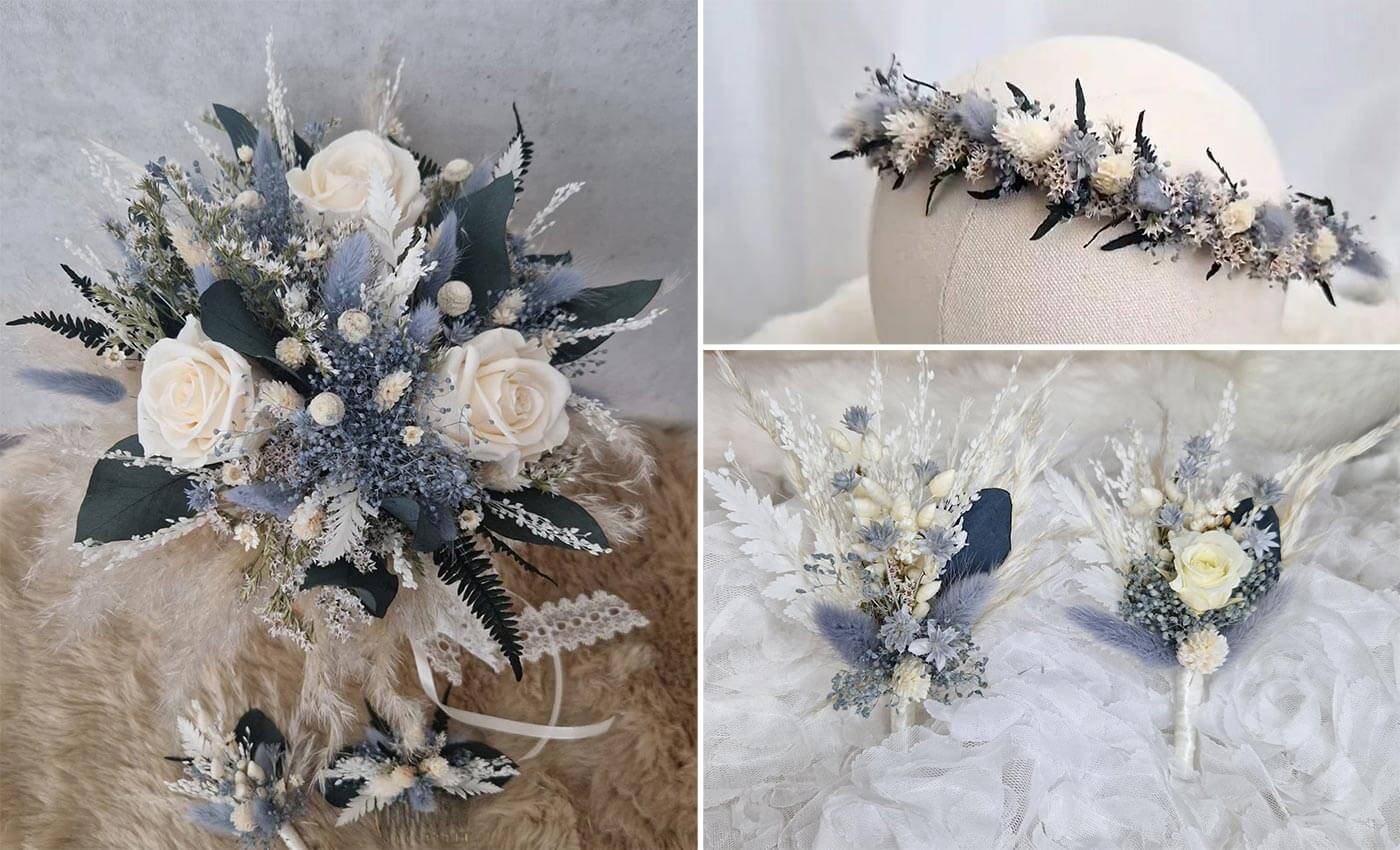 Hochzeit Blumenstrauß Winter