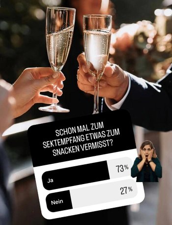 Hochzeit Häppchen Sektempfang