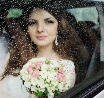 Hochzeit bei Regen