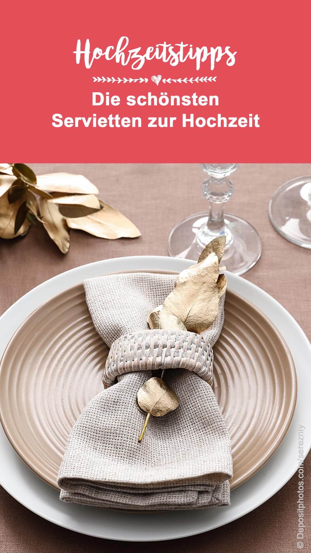 Hochzeit Serviette