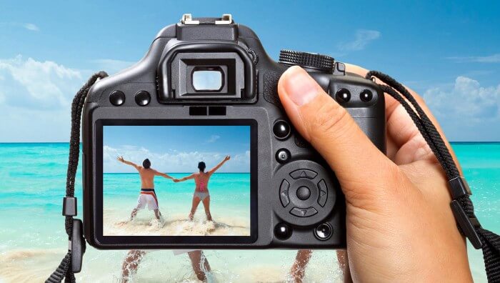 Foto am Strand