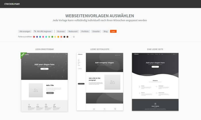 Checkdomain Hochzeitshomepage