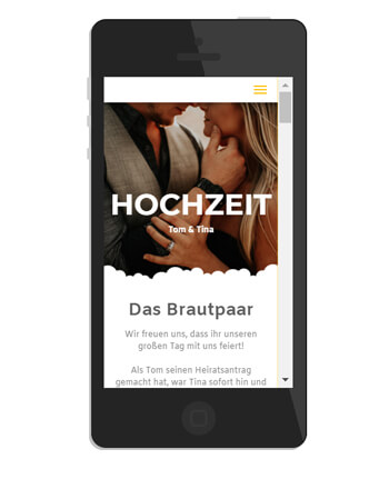 Hochzeit Homepage Beispiele