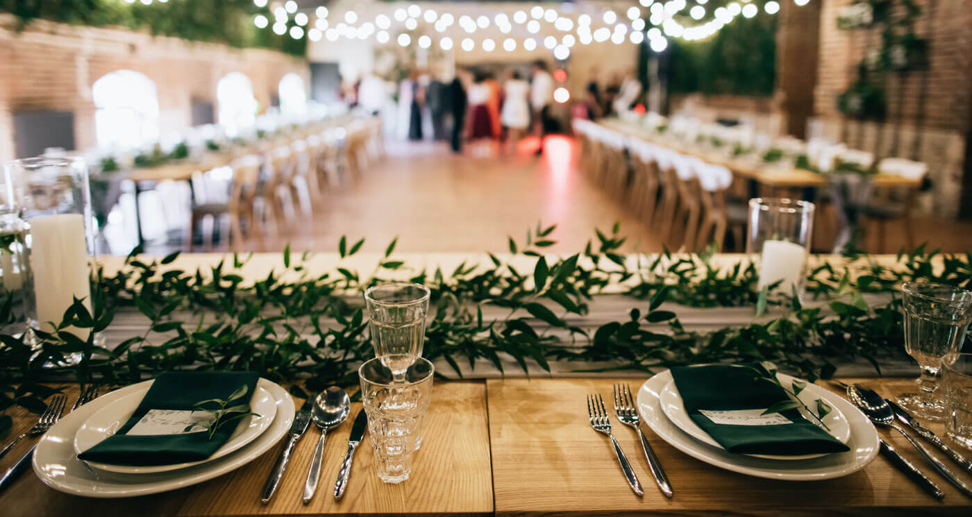 Saal für Hochzeit