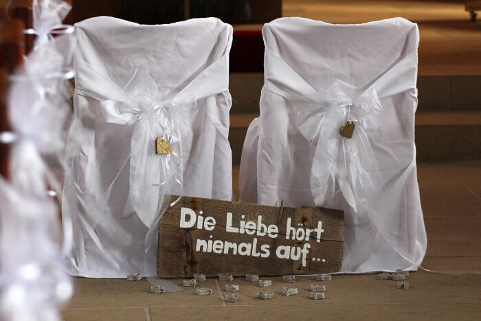 hochzeitsschild selbermachen