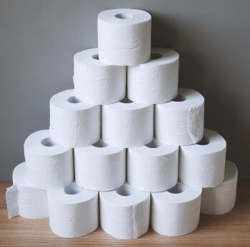 Hochzeitstorte aus Toilettenpapier