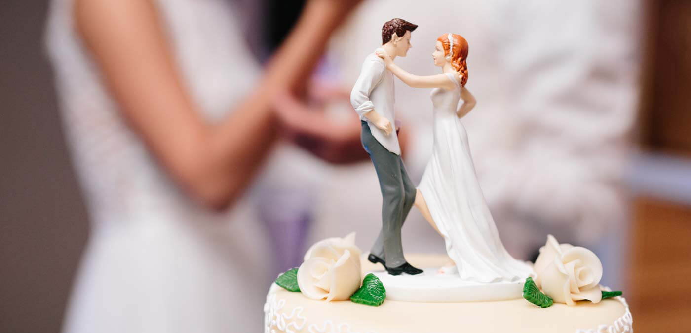 Figur zur Hochzeit Brautpaar Hochzeitstorte Cake Topper Dekoration Tortenfigur 