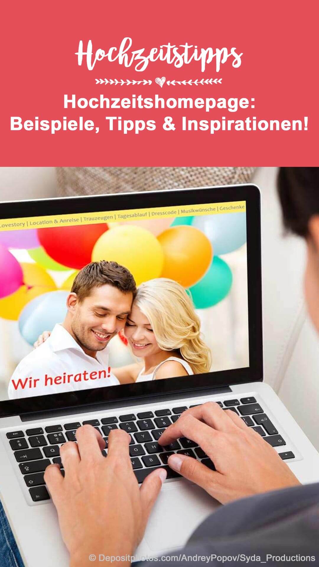 Hochzeitswebsite Ideen