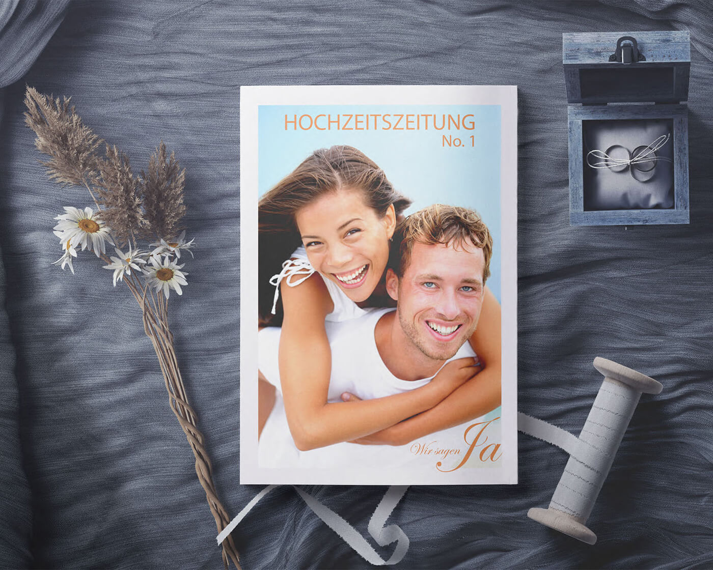 Hochzeitszeitung drucken So geht's per kostenloser Vorlage