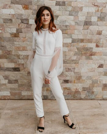 Jumpsuit Standesamt Braut