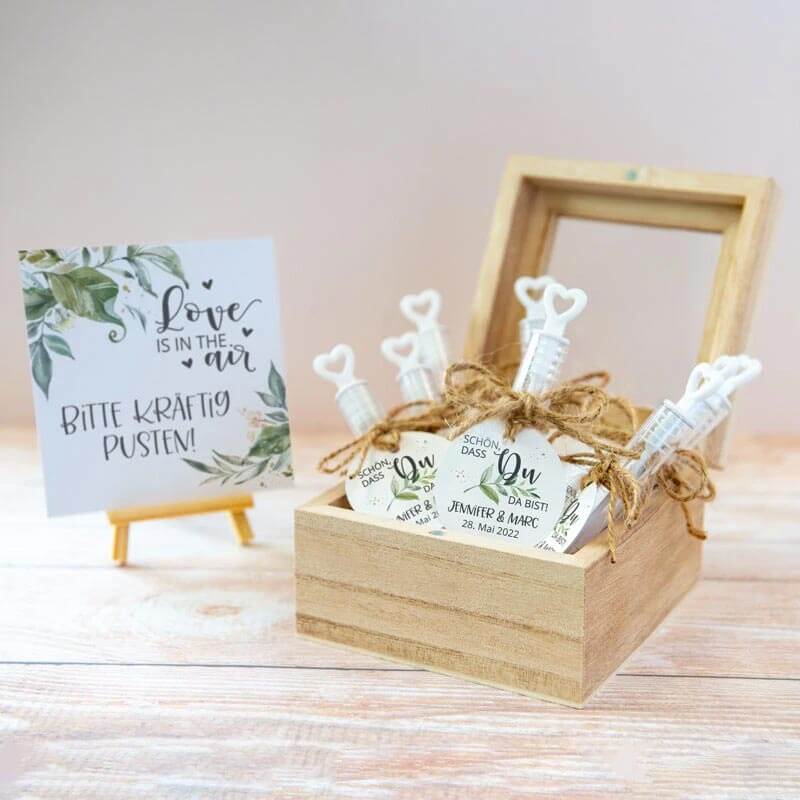 Kleine Seifenblasen Hochzeit