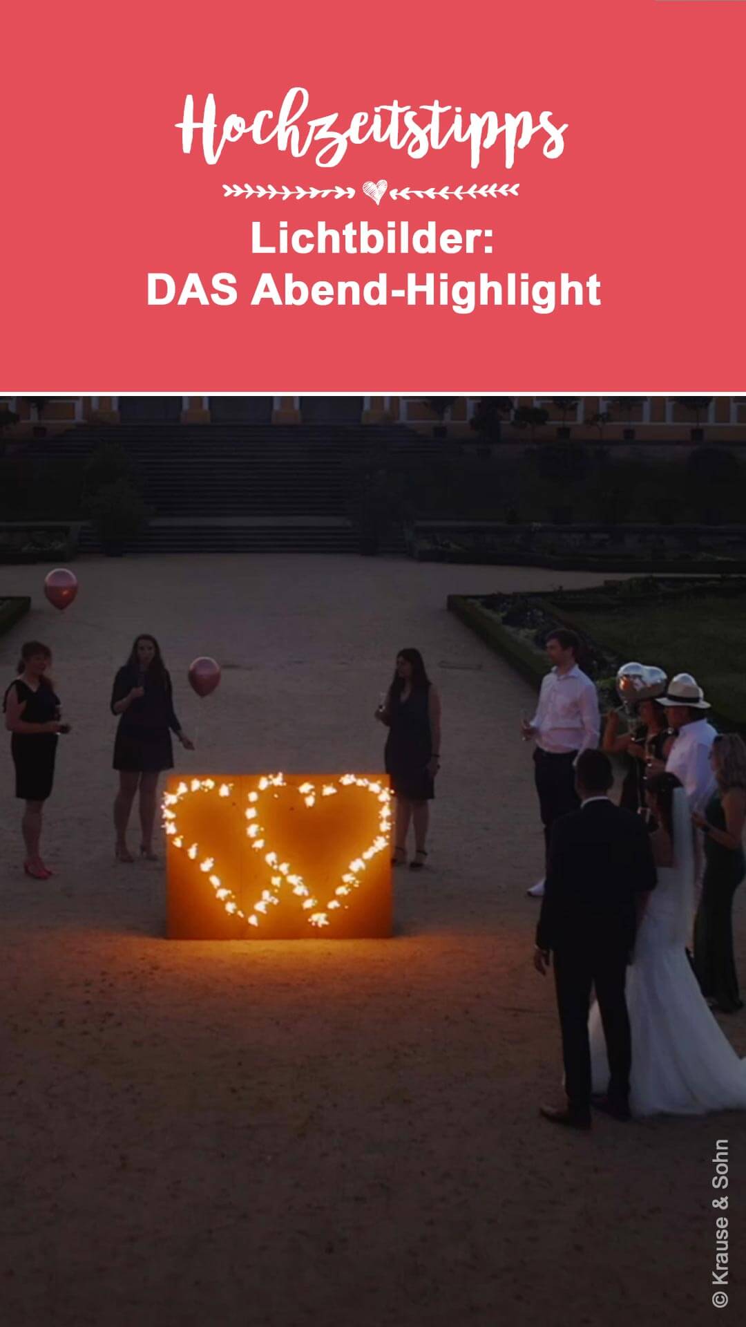 Lichtbilder zur Hochzeit