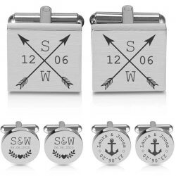 Braeutigam Manschettenknoepfe 250x250 - Cufflinks for weddings - for the groom with style