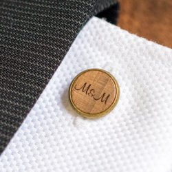 Wooden cufflinks