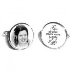 Manschettenknoepfe mit Foto 250x250 - Cufflinks for weddings - for the groom with style