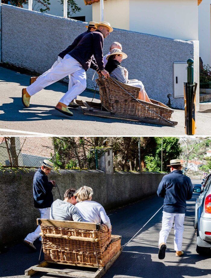 Korbschlitten Kanaren Funchal