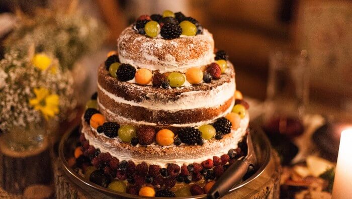 Winterhochzeit Naked Cake