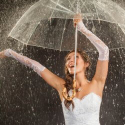 Regenschirm transparent Hochzeit