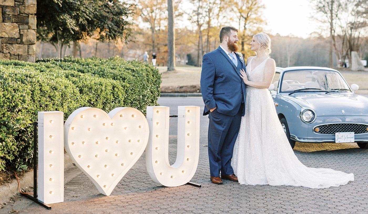 Schild Hochzeit Herz