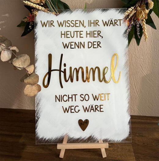 Bei der Hochzeit Verstorbenen gedenken 11 emotionale Ideen