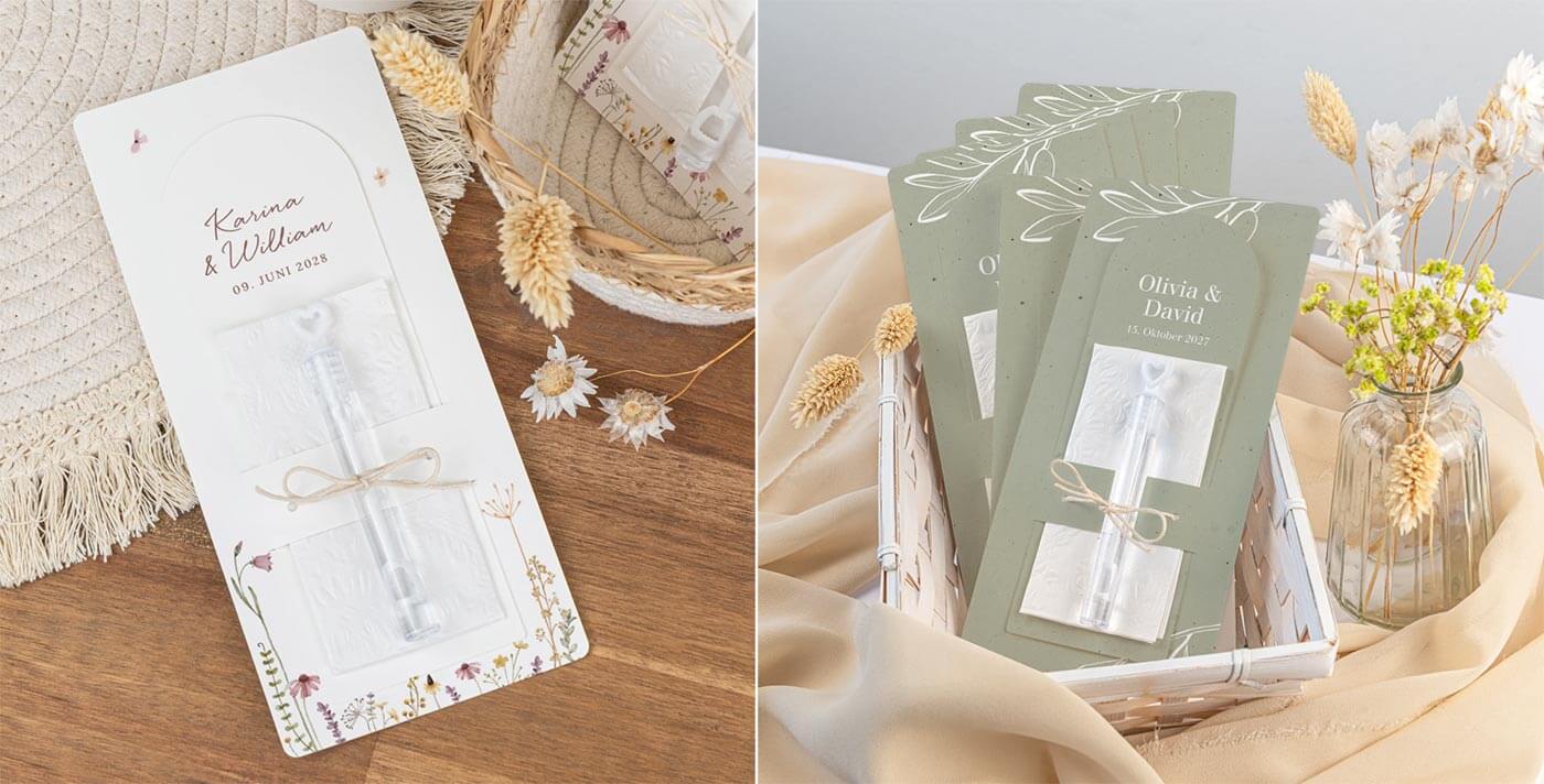 Seifenblasen für Hochzeitsgäste