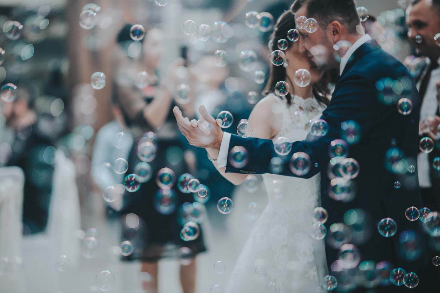 Seifenblasen Hochzeitstanz