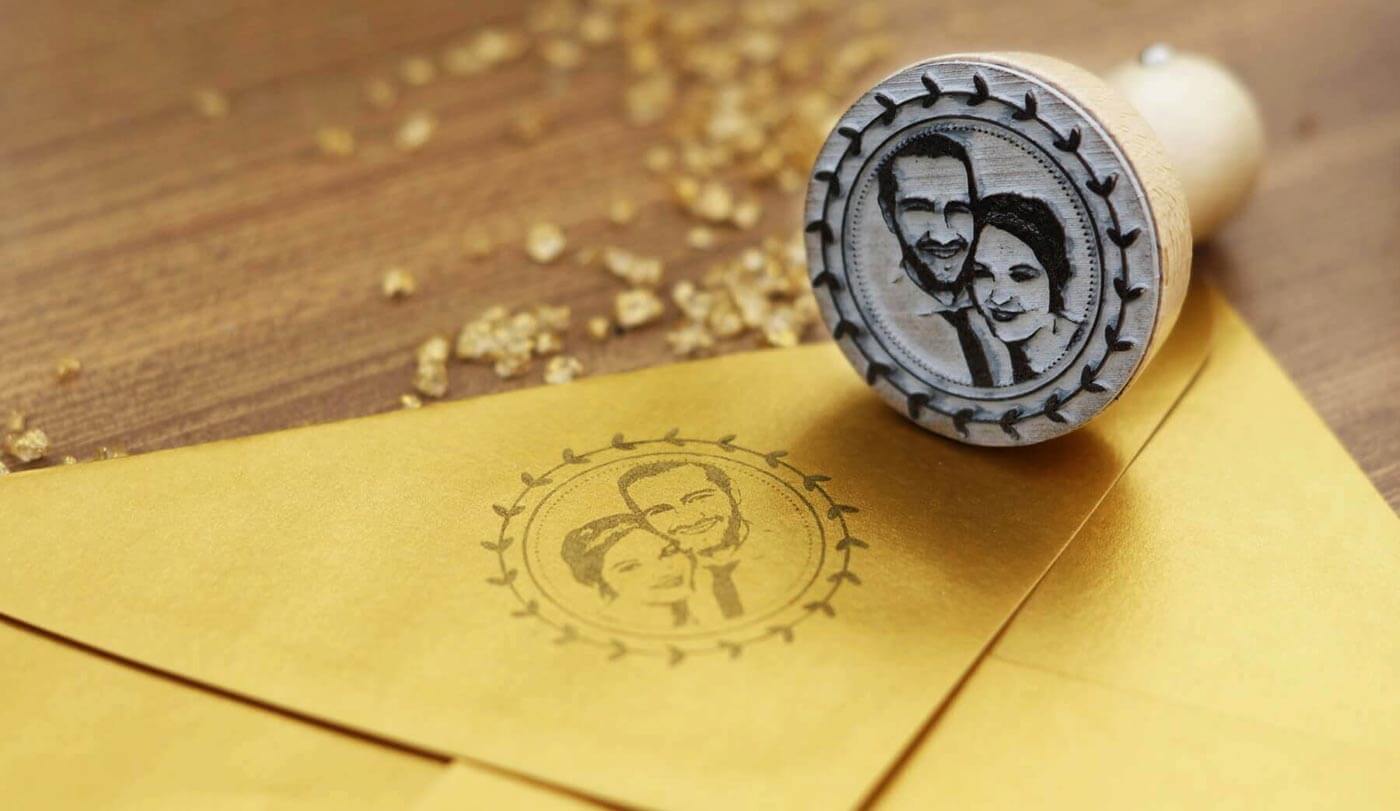 Stempel Hochzeit Foto