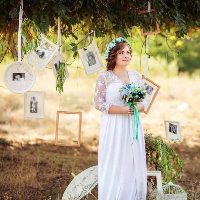 Hochzeit Verstorbene Gedenken Bilder am Baum