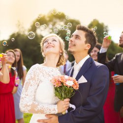 Seifenblasen zur Hochzeit