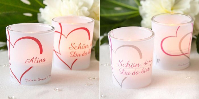 Windlichter Hochzeit Deko & Geschenk mit WowEffekt...