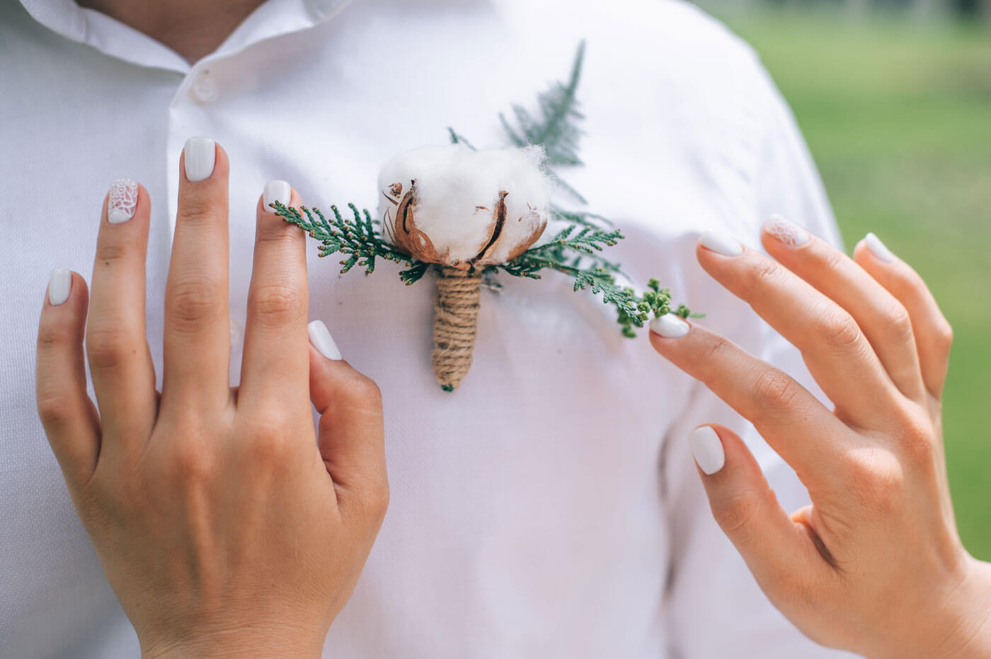 Ansteckblume Winterhochzeit