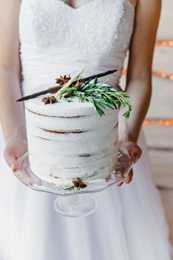 Hochzeitstorte Winterhochzeit