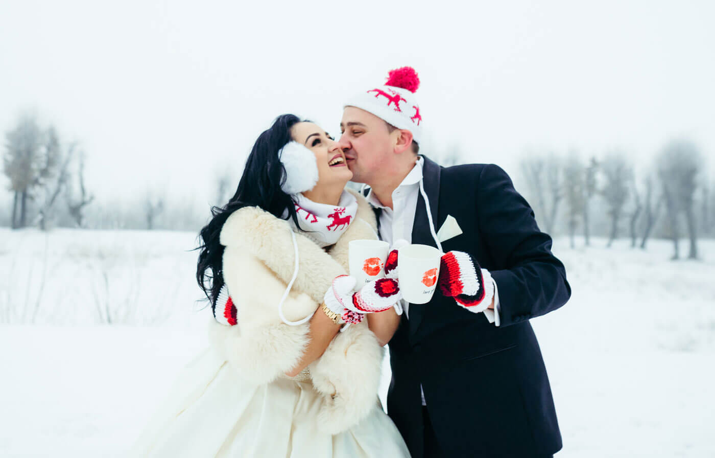 Winter-Hochzeit zu Zweit