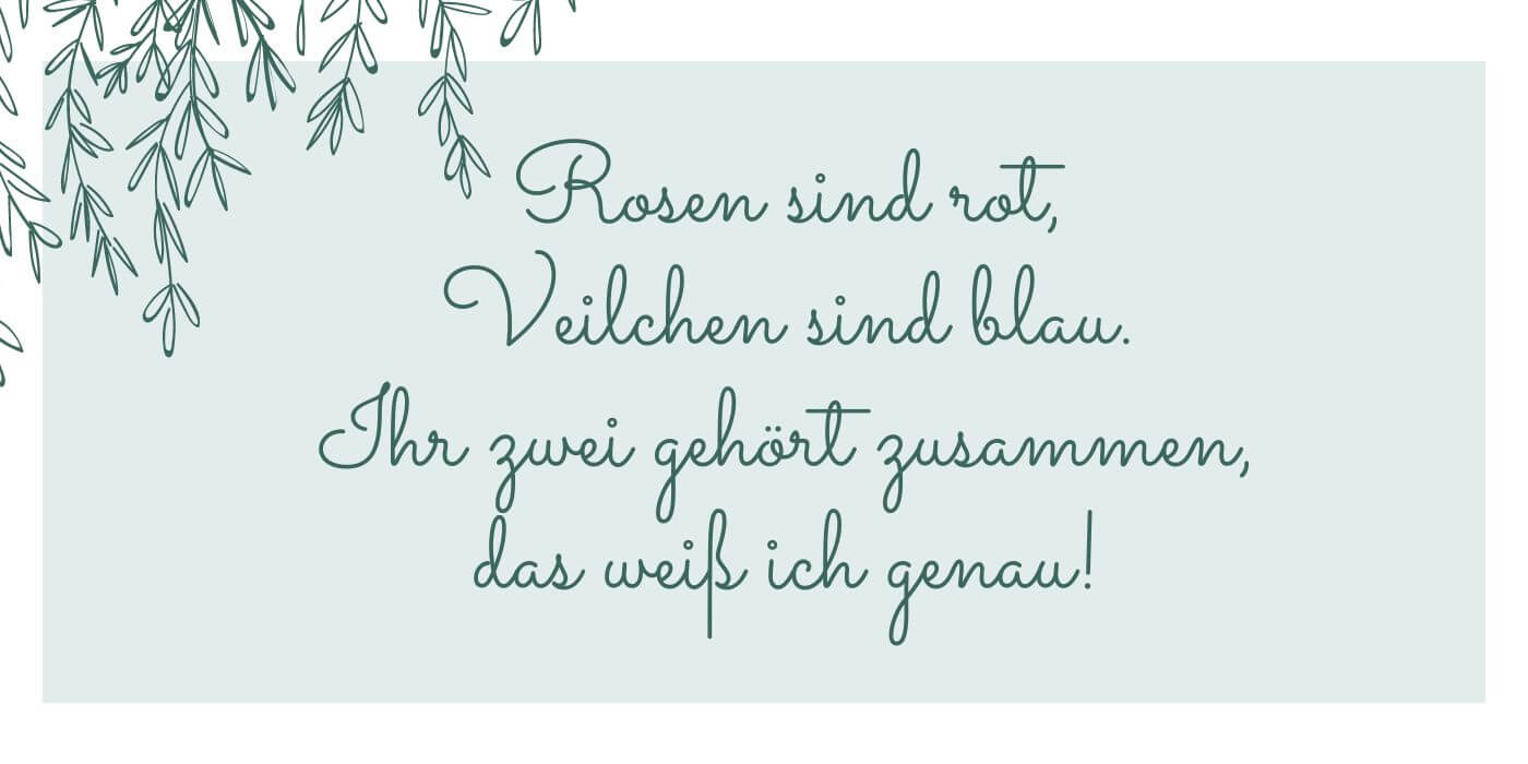 Kindergedicht zur Hochzeit mit Geschenk