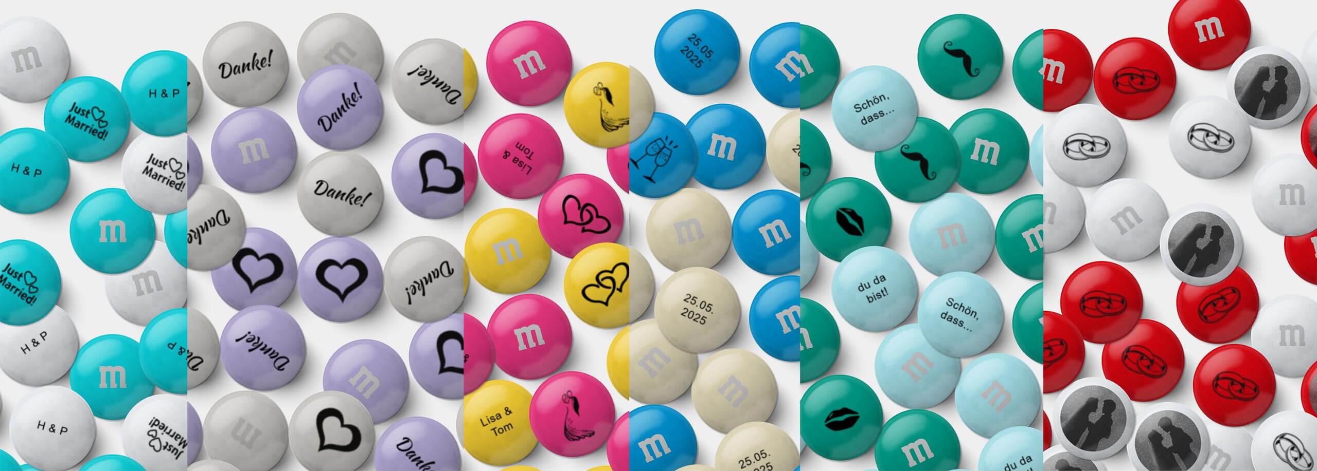 M&M personalisieren Hochzeit