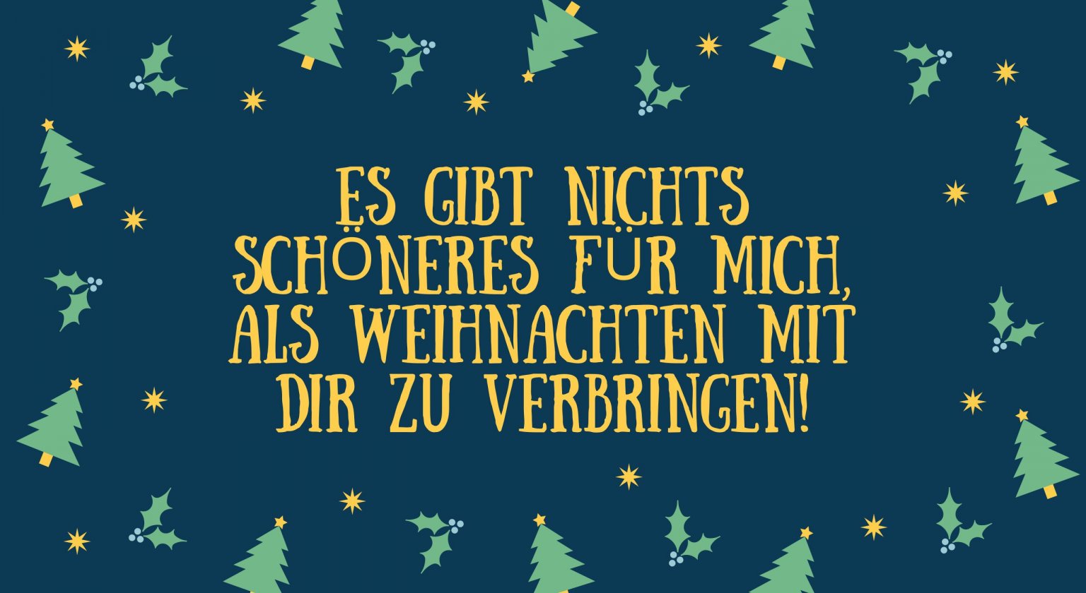 Weihnachtssprüche für den Partner süß, kreativ & lustig