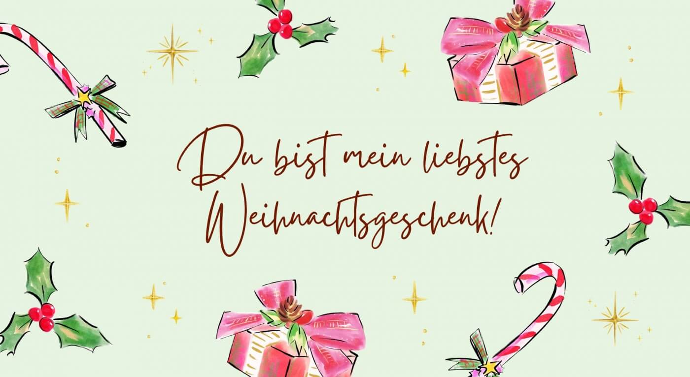 Weihnachtssprüche für den Partner süß, kreativ & lustig