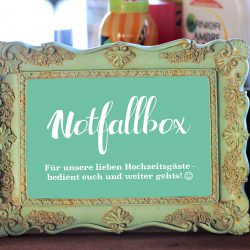 Notfallbox Schild