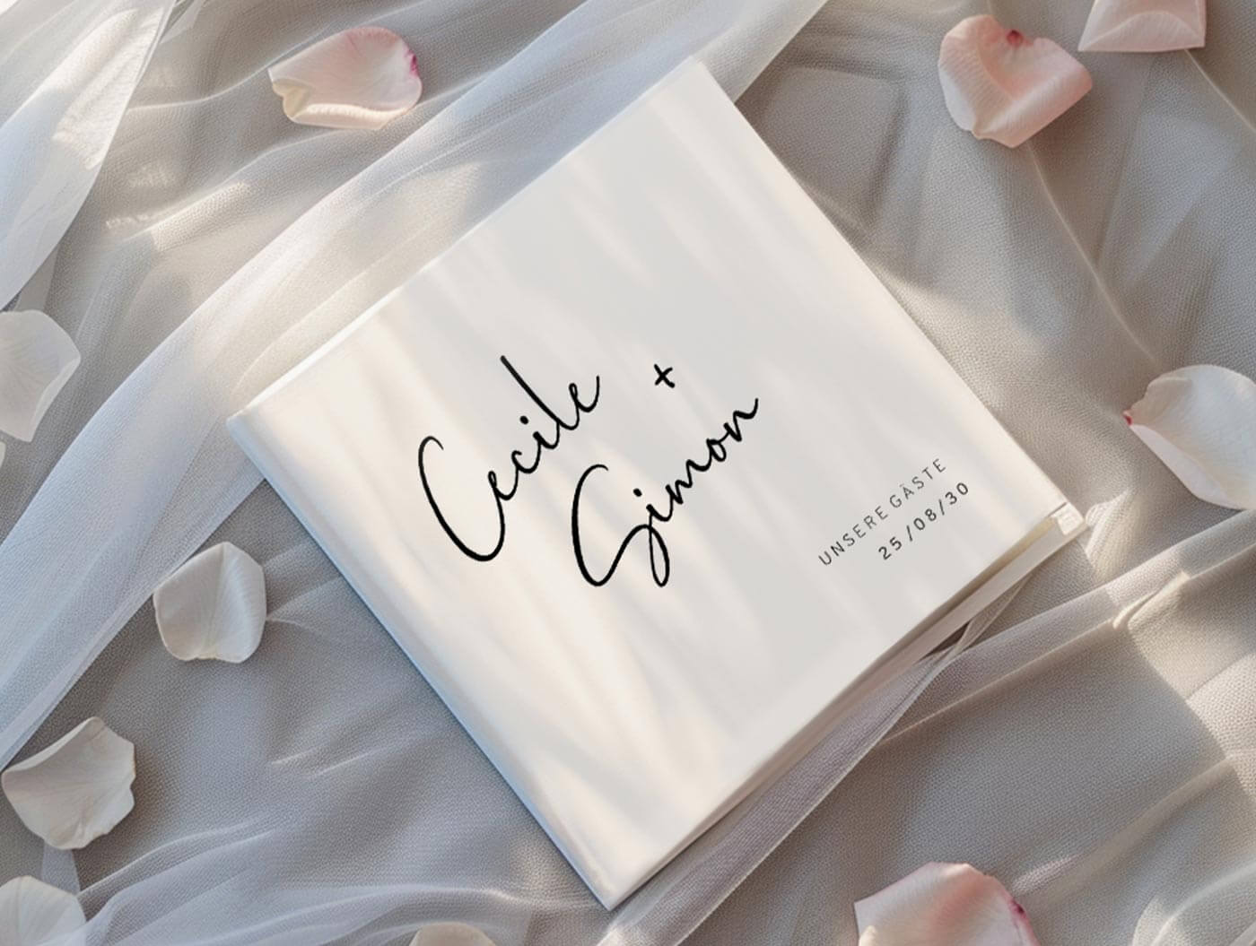 Personalisierte Gästebücher Hochzeit